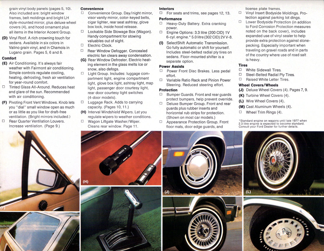 1978 Ford Fairmont Brochure Page 3